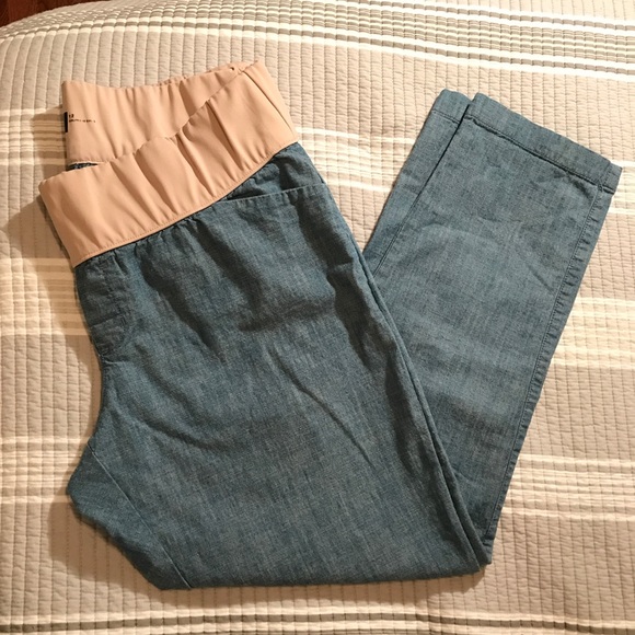 GAP Pants - Gap maternity girlfriend chambray chinos
